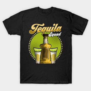 Cute Tequila Squad Margarita Drinking Drinkers T-Shirt